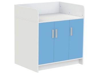 MEUBLE À LANGER KAZÉO 104 cm 9 étagères et 3 portes