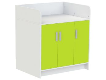 MEUBLE À LANGER KAZÉO 104 cm 9 étagères et 3 portes