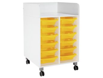 MEUBLE DE CHANGE MOBILE KAZÉO L: 70 cm 12 stop-bacs avec roulettes