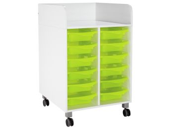 MEUBLE DE CHANGE MOBILE KAZÉO L: 70 cm 12 stop-bacs avec roulettes
