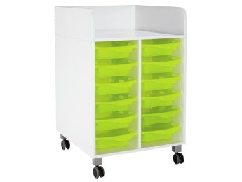 MEUBLE DE CHANGE MOBILE KAZÉO L: 70 cm 12 stop-bacs avec roulettes
