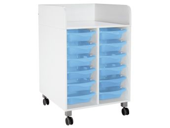 MEUBLE DE CHANGE MOBILE KAZÉO L: 70 cm 12 stop-bacs avec roulettes