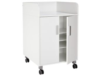MEUBLE DE CHANGE MOBILE KAZÉO L: 70 cm avec 6 étagères et 2 portes avec...