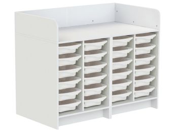 MEUBLE À LANGER KAZÉO 140 cm 24 stop-bacs simple