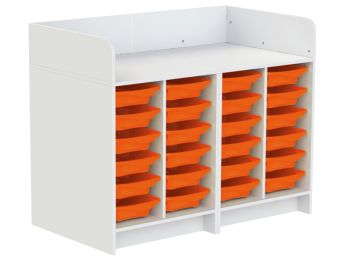 MEUBLE À LANGER KAZÉO 140 cm 24 stop-bacs simple