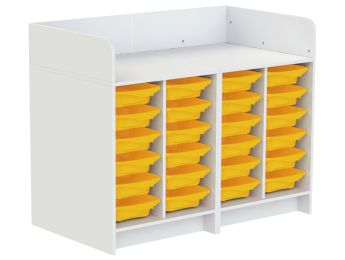 MEUBLE À LANGER KAZÉO 140 cm 24 stop-bacs simple