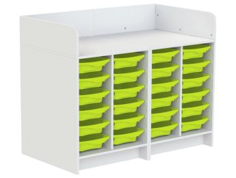 MEUBLE À LANGER KAZÉO 140 cm 24 stop-bacs simple