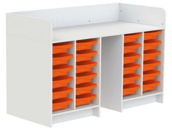MEUBLE À LANGER KAZÉO 172 cm 24 stop-bacs