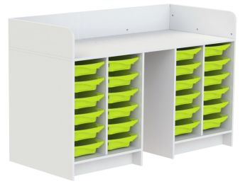 MEUBLE À LANGER KAZÉO 172 cm 24 stop-bacs
