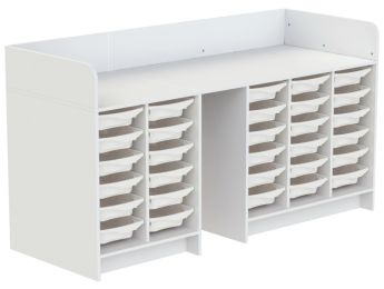 MEUBLE À LANGER KAZÉO 206 cm 30 stop-bacs simple