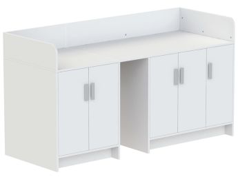 MEUBLE À LANGER KAZÉO 206 cm 15 étagères 5 portes
