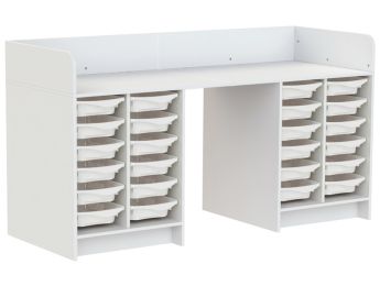 MEUBLE À LANGER KAZÉO 206 cm 24 stop-bacs