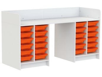 MEUBLE À LANGER KAZÉO 206 cm 24 stop-bacs