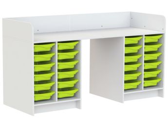 MEUBLE À LANGER KAZÉO 206 cm 24 stop-bacs