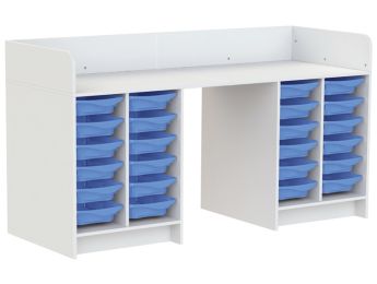 MEUBLE À LANGER KAZÉO 206 cm 24 stop-bacs