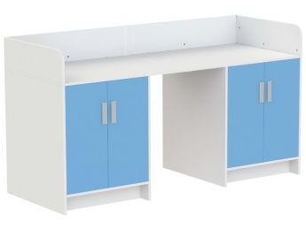 MEUBLE À LANGER KAZÉO 206 cm 12 étagères 4 portes