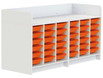 MEUBLE À LANGER KAZÉO 208 cm 36 stop-bacs