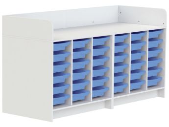 MEUBLE À LANGER KAZÉO 208 cm 36 stop-bacs