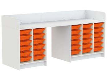 MEUBLE À LANGER KAZÉO 238 cm 30 stop-bacs
