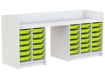 MEUBLE À LANGER KAZÉO 238 cm 30 stop-bacs