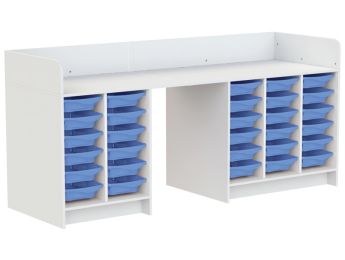 MEUBLE À LANGER KAZÉO 238 cm 30 stop-bacs