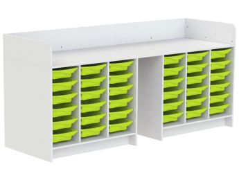 MEUBLE À LANGER KAZÉO 240 cm 36 stop-bacs