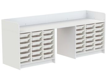 MEUBLE À LANGER KAZÉO 272 cm 36 stop-bacs