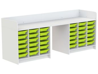 MEUBLE À LANGER KAZÉO 272 cm 36 stop-bacs