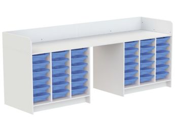 MEUBLE À LANGER KAZÉO 272 cm 36 stop-bacs