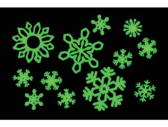 FLOCONS DE NEIGE PHOSPHORESCENTS