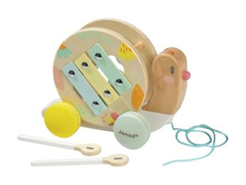 JOUET À TIRER Escargot musical