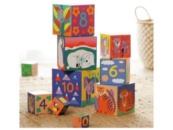 CUBES À EMPILER Animaux sauvages