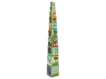 CUBES À EMPILER Animaux du monde