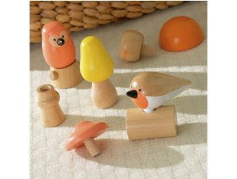 JEU À VISSER Oiseaux et champignons