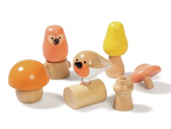 JEU À VISSER Oiseaux et champignons