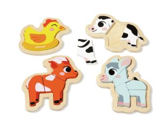 INLEGPUZZELS DIE MEEGROEIEN Boerderijdieren