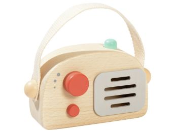 RADIO D'IMITATION EN BOIS