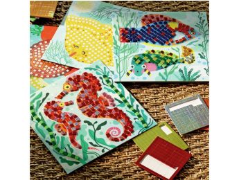 KREATIVSET METALLIC-MOSAIKE AUS SCHAUMSTOFF Ozean