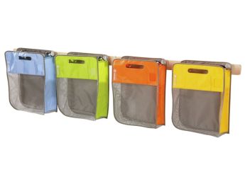 MAXI-SET 4 Taschen mit Wandhalterung