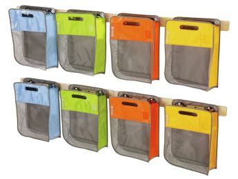 MAXI-SET 8 Taschen mit 2 Wandhalterungen