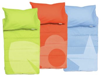 3 COUETTES/DRAP-HOUSSE 2 en 1 + 3 TAIES 60 x 120 cm
