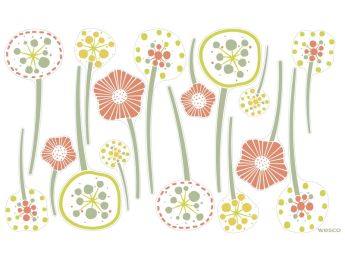 STICKER FÜR VERSCHIEDENE OBERFLÄCHEN Blumen