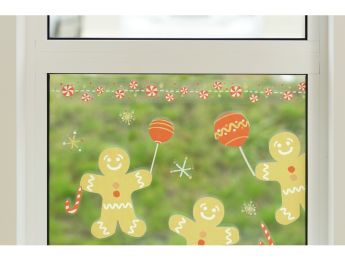 DEKORATIVE ELEKTROSTATISCHE STICKER Weihnachten