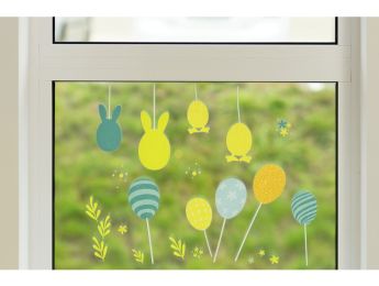 DEKORATIVE ELEKTROSTATISCHE STICKER Ostern
