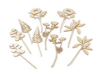 HOLZBLUMEN ZUM DEKORIEREN