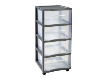 TOUR DE RANGEMENT MOBILE 4 tiroirs