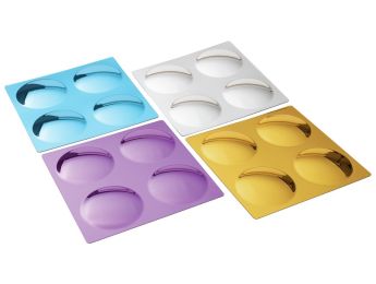 SPIEGELS 4 gekleurde lachspiegels