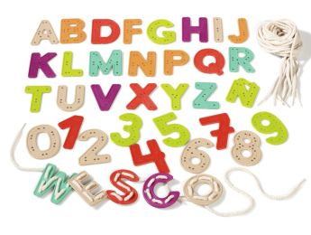 CHIFFRES ET LETTRES À LACER ÉCO-CONÇUS