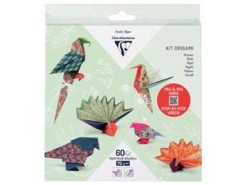 SET MIT BLÄTTERN FÜR ORIGAMI 70 g Vögel