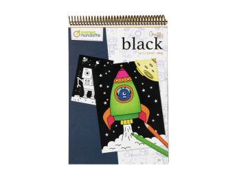 BLOC DE COLORIAGE GRAFFY BLACK L'espace